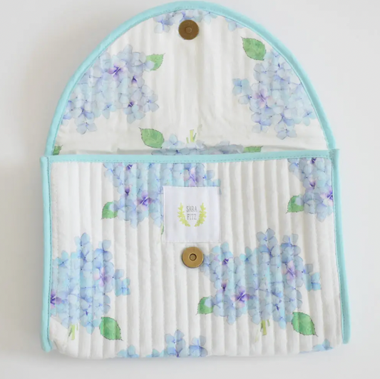 Quilted Hydrangea Clutch
