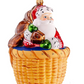 Santa in Nantucket Basket