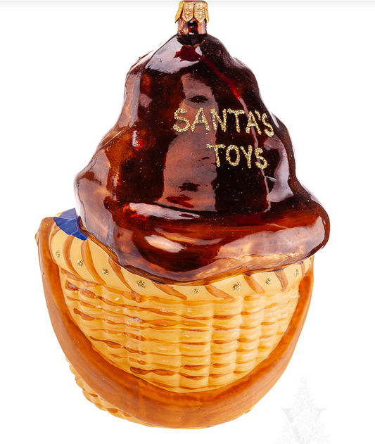 Santa in Nantucket Basket