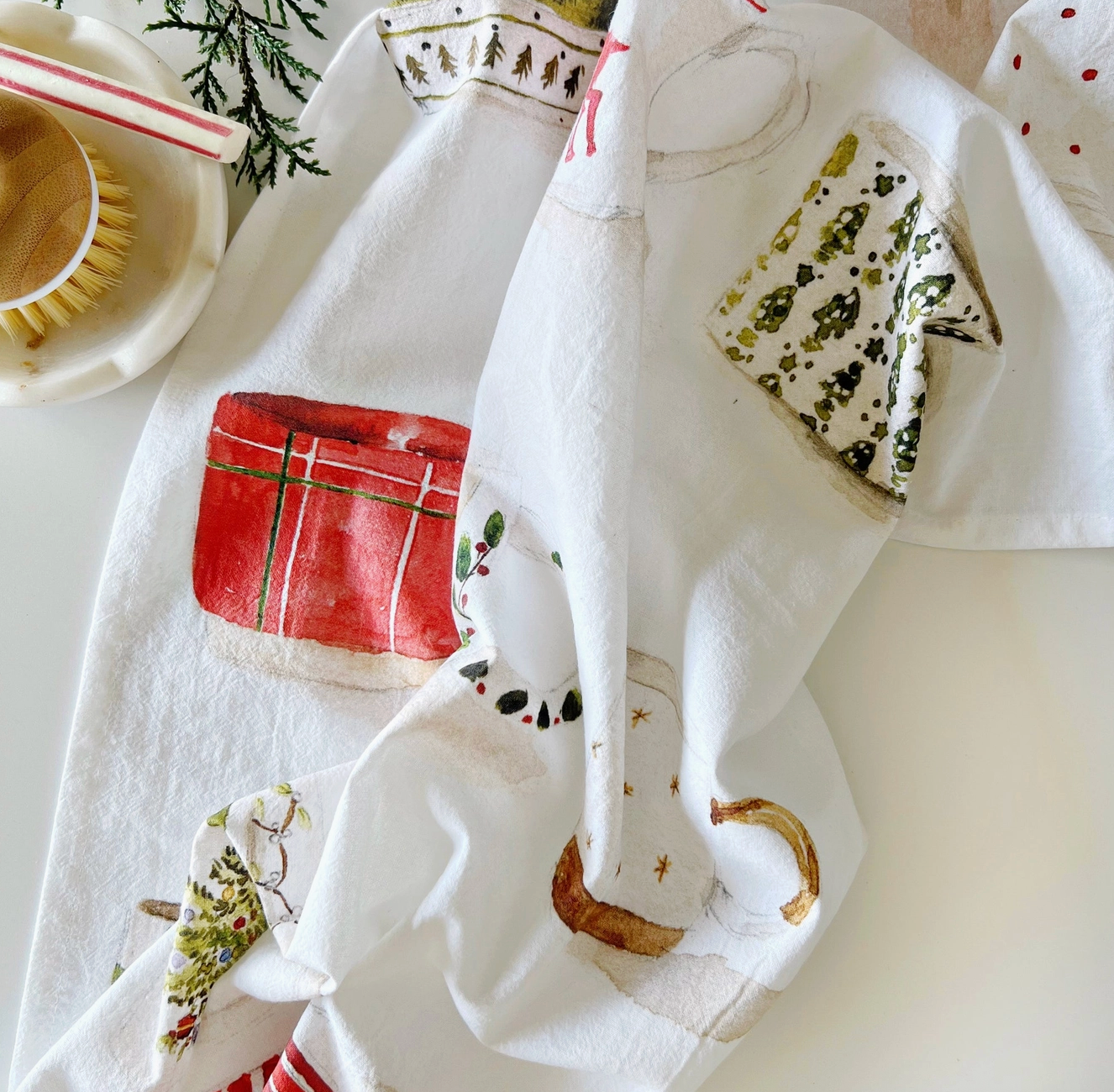 Christmas Mug Tea towel