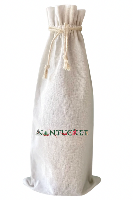 NANTUCKET CHRISTMAS WINE BAG