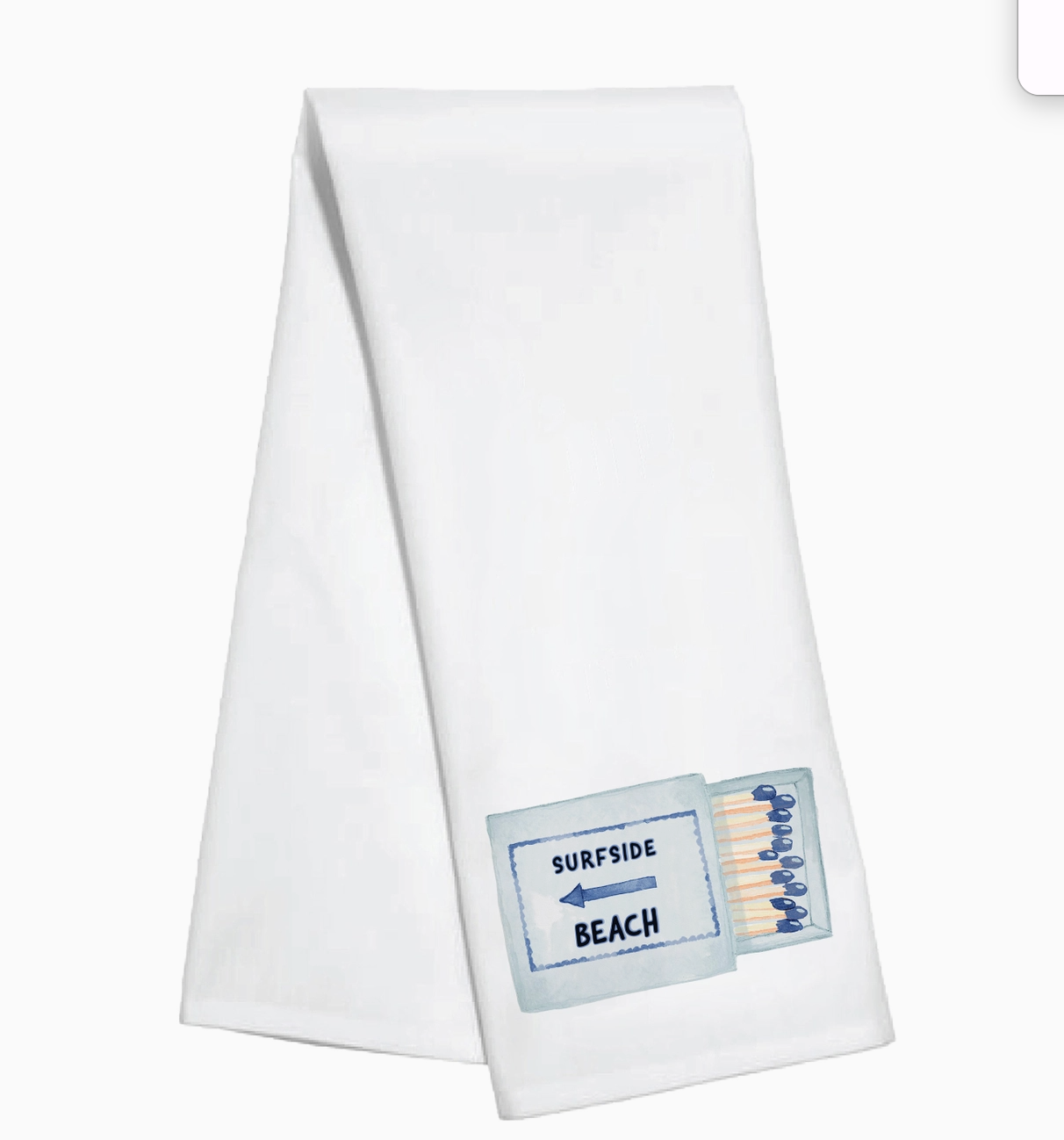 surfside matches tea towel