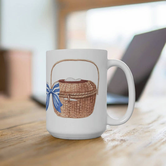 NANTUCKET BASKET CERAMIC MUG