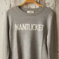 Merino Nantucket knit in crew sweater