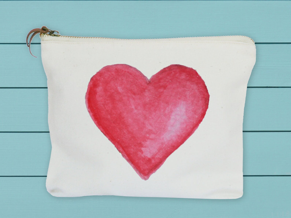 Red Heart mini Zip Pouch