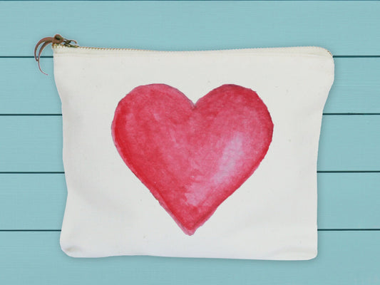 Red Heart mini Zip Pouch