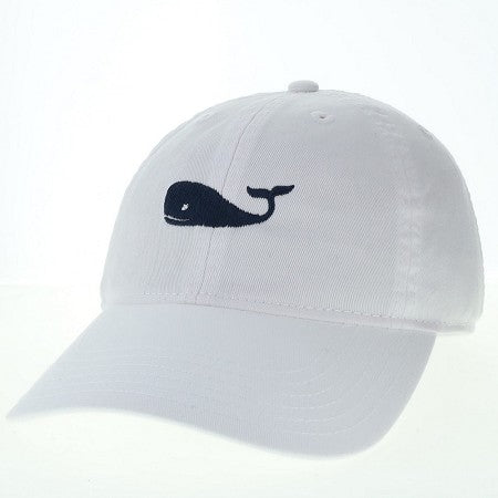 YOUTH WHITE HAT WITH NAVY WHALE