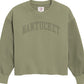 REVERSE FLEECE OVERSIZED NANTUCKET ARCH CREW NECK