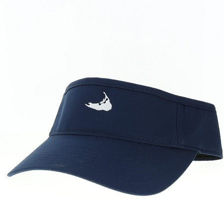 NAVY COOL FIT VISOR WITH NANTUCKET MAP