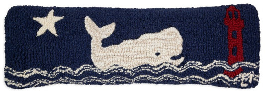 WHALE WATCH LIGHTHHOUSE PILLOW