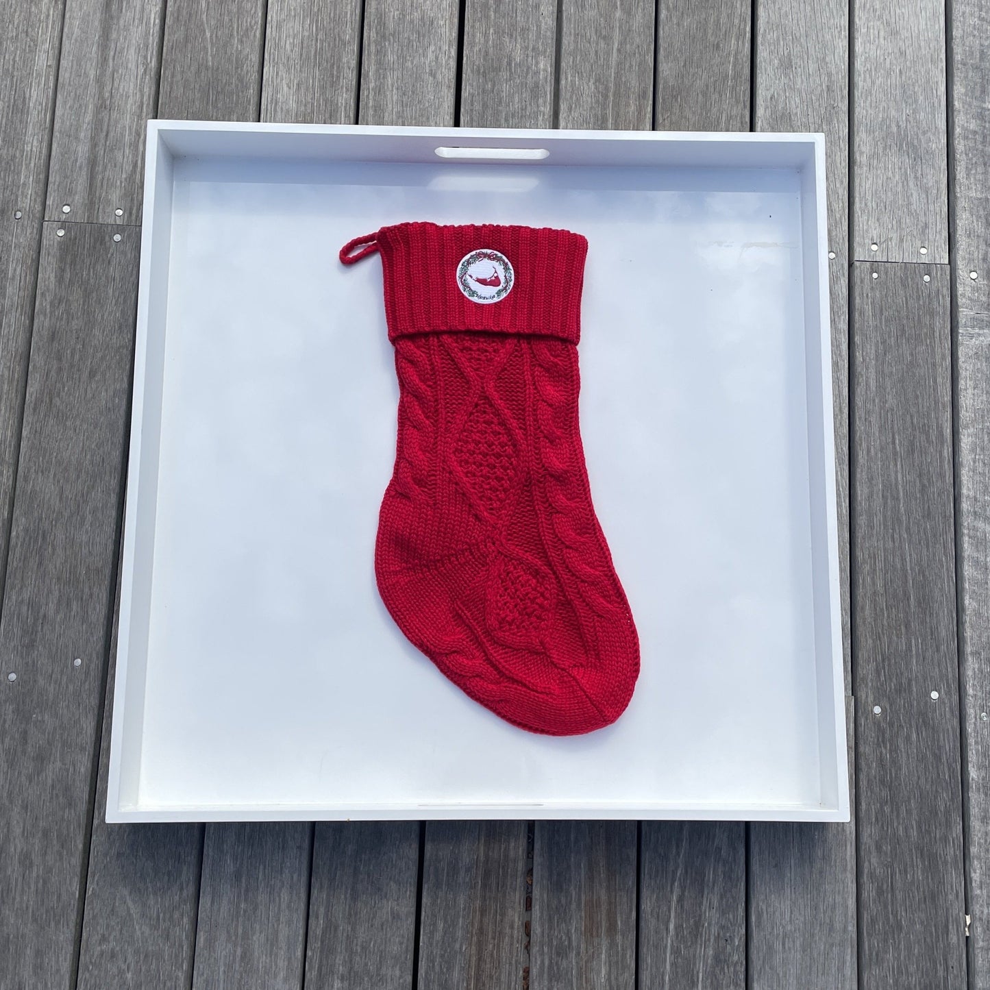 HOLIDAY STOCKING RED