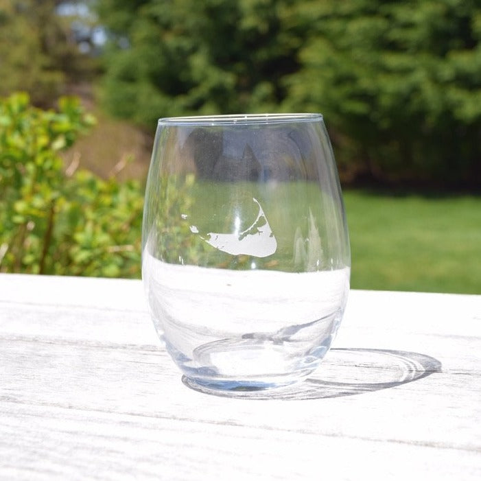 STEMLESS WINE GLASS WITH MAP