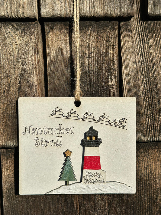 NANTUCKET LIGHTHOUSE ORNAMENT